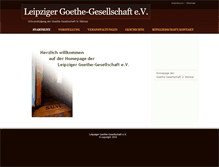 Tablet Screenshot of goethe-gesellschaft-leipzig.de